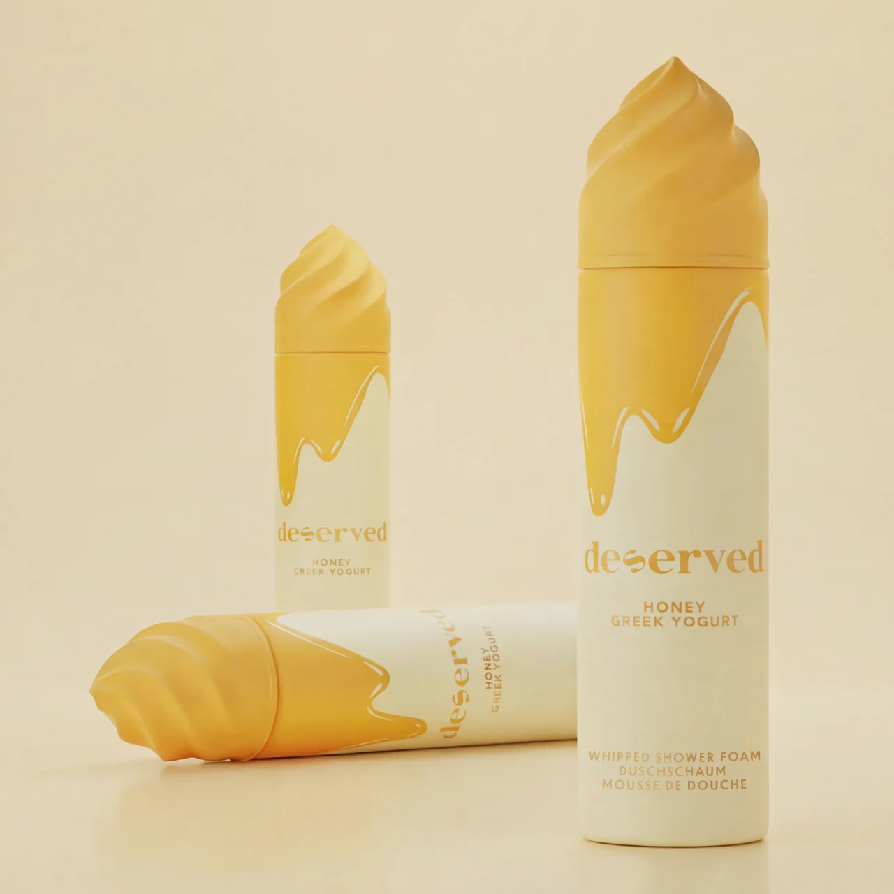 DESERVED Airy shower foam Honey Greek Yogurt, 100ml - Image 2