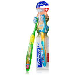 TRISA toothbrush for kids, ages 3–6