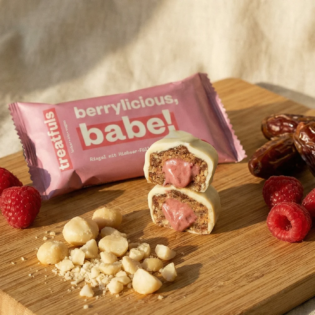 TREATFULS White chocolate bar with raspberry filling Berrylicious Babe, 2 × 20 g - Image 2