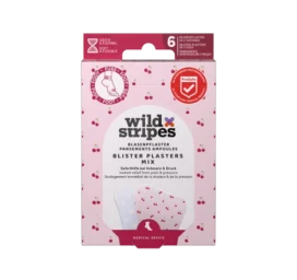 WILD STRIPES Blister Plaster Mix Pastel Bloom waterproof blister plasters, 6 pcs