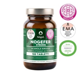 NOGEL NOGEFER Strong acerola cherry iron food supplement 60 mg, 100 pcs