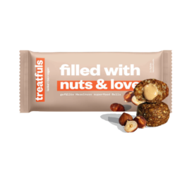 TREATFULS Energy Balls with Hazelnut Butter Filling Filled with Nuts and Love, 2 × 17 g