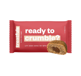 TREATFULS Half-Baked Oat Cookies with Apple and Cinnamon Ready to Crumble, 2 x 18g
