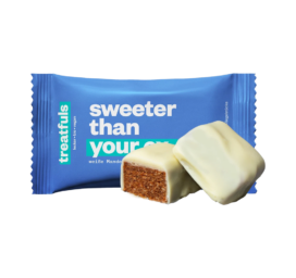 TREATFULS White chocolate bar with coconut and almonds Sweeter than your ex, 2 × 20 g