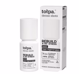 TOŁPA Dermo Shots REBUILD & DE-STRESS intensely restorative night cream with CICA and ceramides, 50 ml