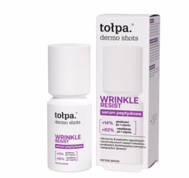 TOŁPA Dermo Shots WRINKLE RESIST facial serum for skin with signs of aging with a 6-peptide complex, 50 ml