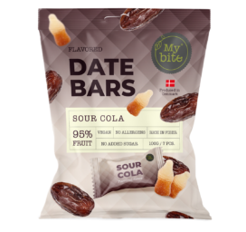 MYBITE Date Bar Sour Cola, 7 pcs total 100 g