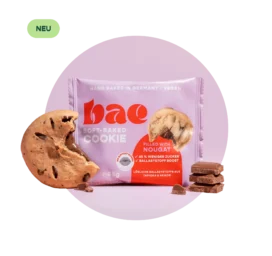 BAE Baked vegan cookies with nougat cream filling Nougat, 45g